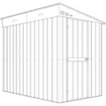 KOVINSKA VRTNA HIŠKA GLOBEL LEANTO 58 ZELENA Š145 X G234 X V204 CM - slika 7